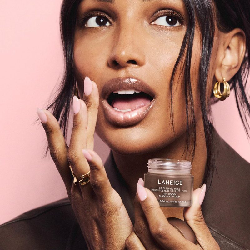 LANEIGE Lip Sleeping Mask and Tatcha Kissu Lip Mask comparison for dry winter lips