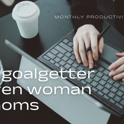 A simple monthly productivity tool designed for busy women and moms